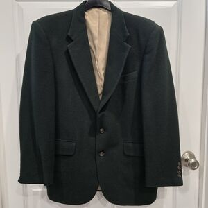 Options by Stafford 100% Camel Hair Sport Coat Sz 40R Black